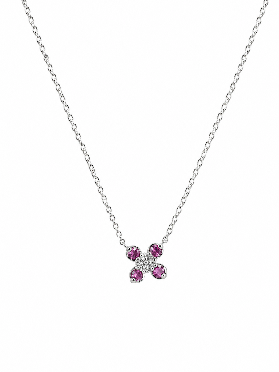 Collar flor rubies