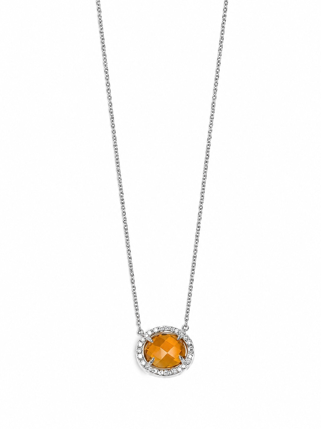 Collar de piedra natural facetada