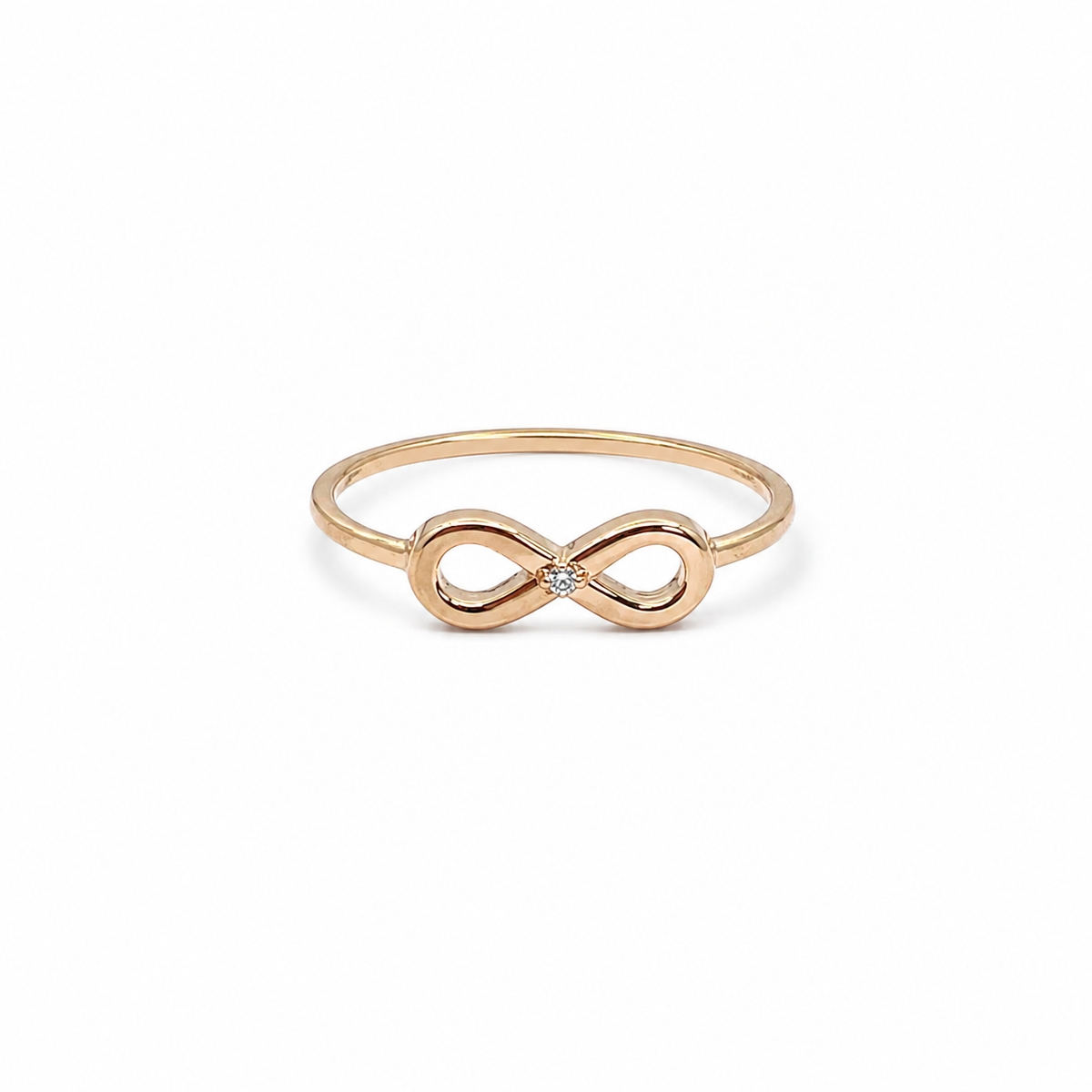 Anillo 10K Infinito Con Zirconia