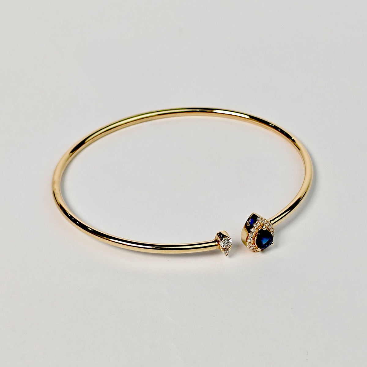Brazalete Gota De Zafiro y Diamantes