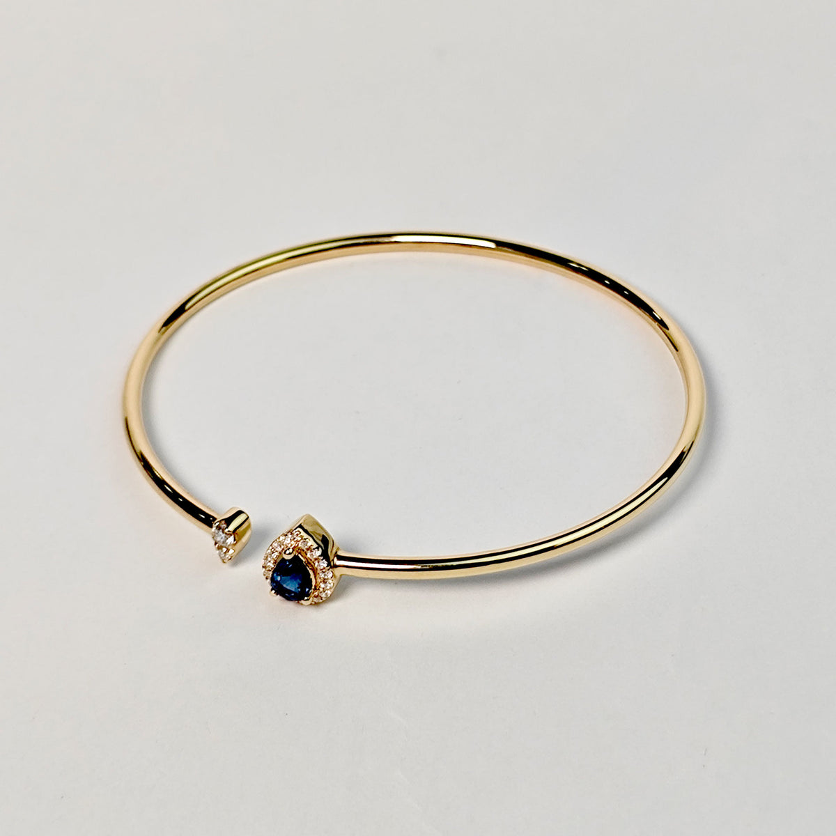 Brazalete Gota De Zafiro y Diamantes