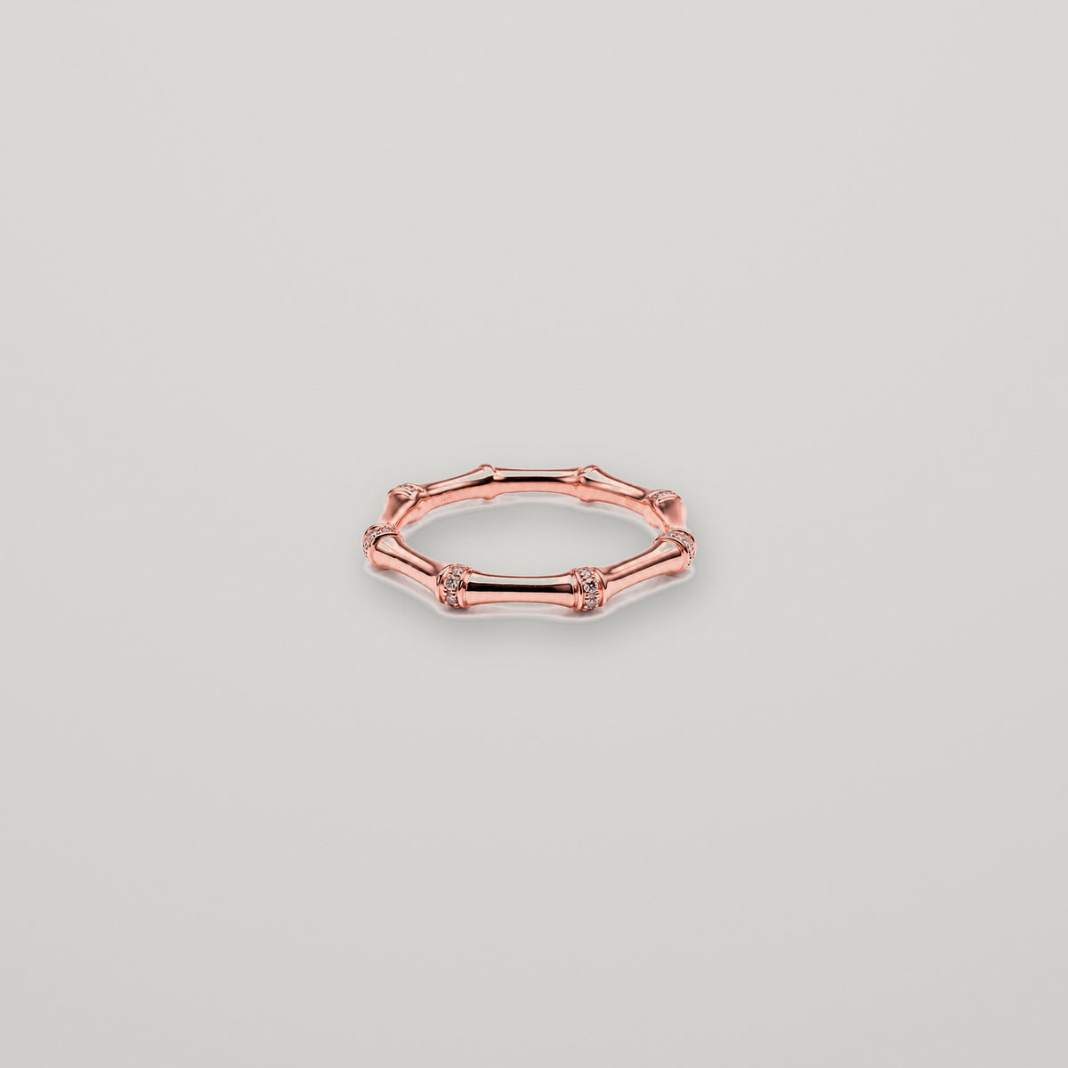 anillo de diamantes bambu