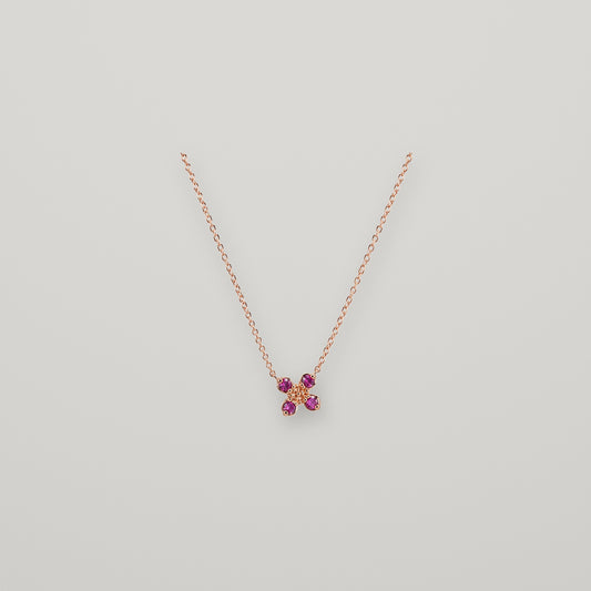 collar flor rubies